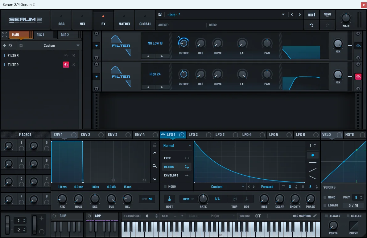 eq phase shift - bass pluck fx tab