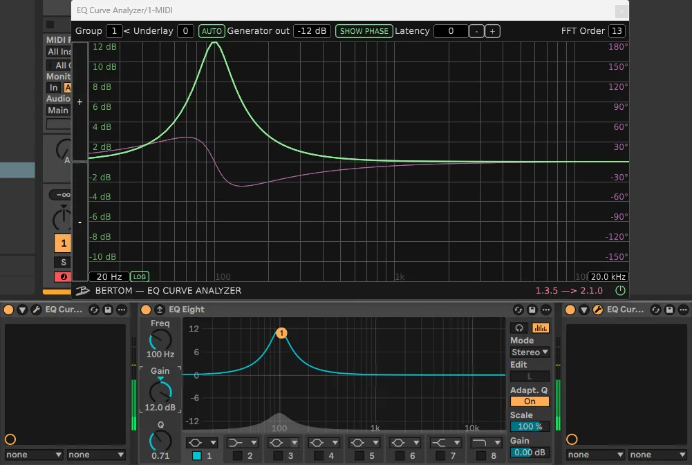 eq phase shift - phase shift bell 100hz large