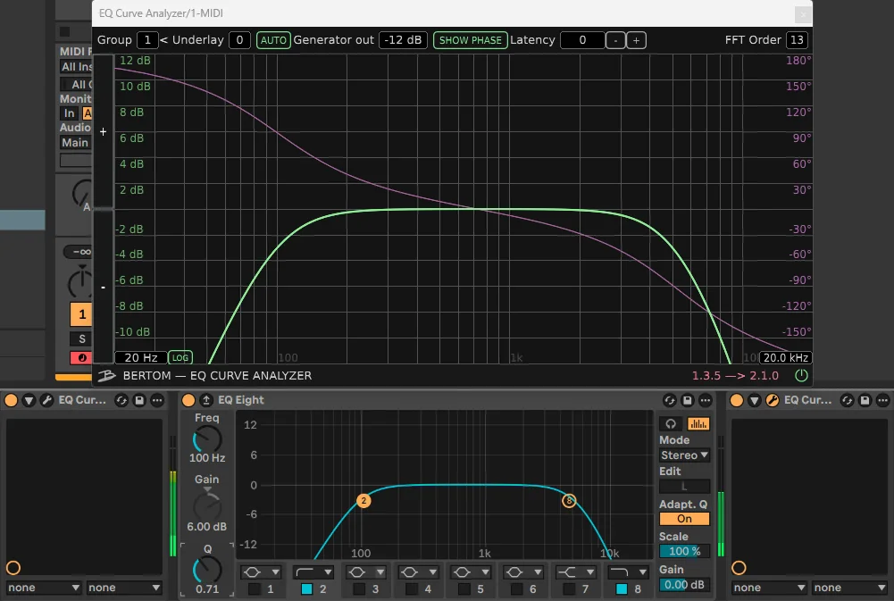 eq phase shift - phase shift low high pass