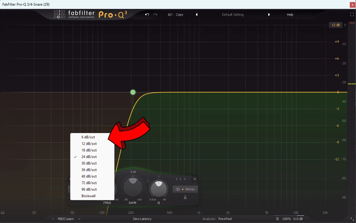 eq phase shift - pro-q filter types