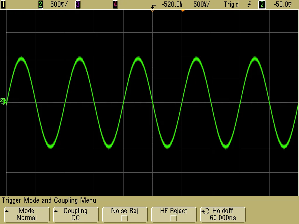 eq phase shift - sine wave oscilloscope