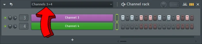 fl studio shortcuts - group channels new group