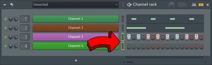 fl studio shortcuts - group channels selecting channels