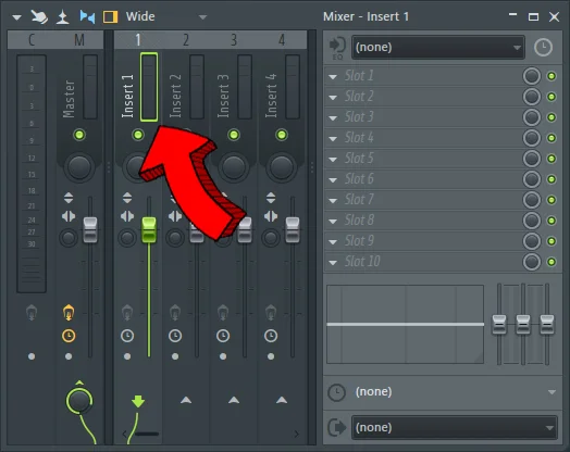 fl studio shortcuts - route multiple channels channel highlight
